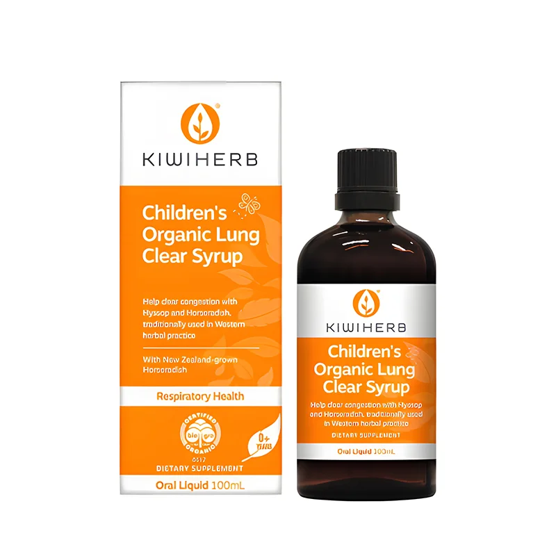 Kiwiherb children organic lung clear syrup 100ml 儿童有机清肺化痰糖浆 100ml【保质期2030/11】